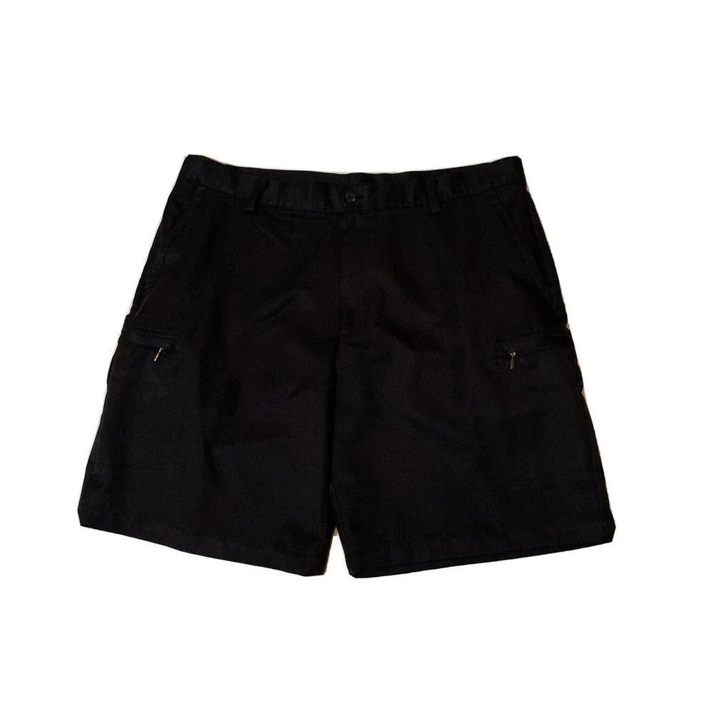 IZOD GOLF Men’s 38 Black Cargo Golf Shorts Polyester - Picture 1 of 7